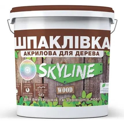 Шпаклівка для дерева Skyline біла 0,8 кг